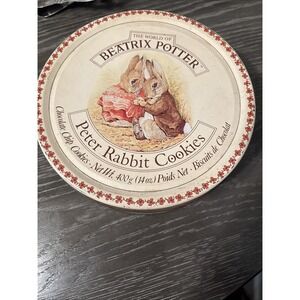 Vintage‎ 1990s The World of Beatrix Potter Cookie Tin | Round | Peter Rabbit